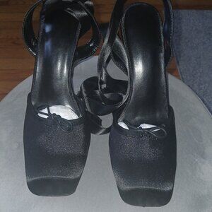 Satin Ballerina heels